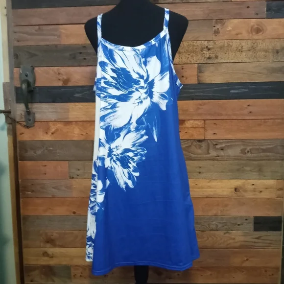 NWT Etcyy blue & white dress - XXL - Picture 4 of 9